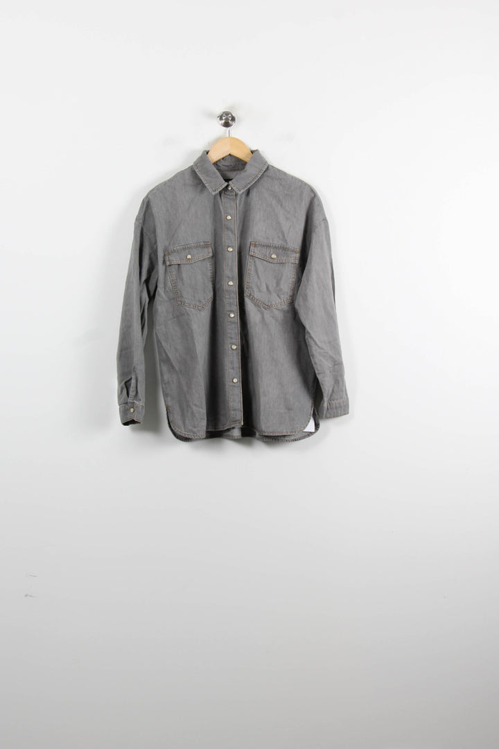 Chemise Grise - Taille M/38 de la marque Caroll | PARAD75025 - Vendu par Paradigme - Image 2