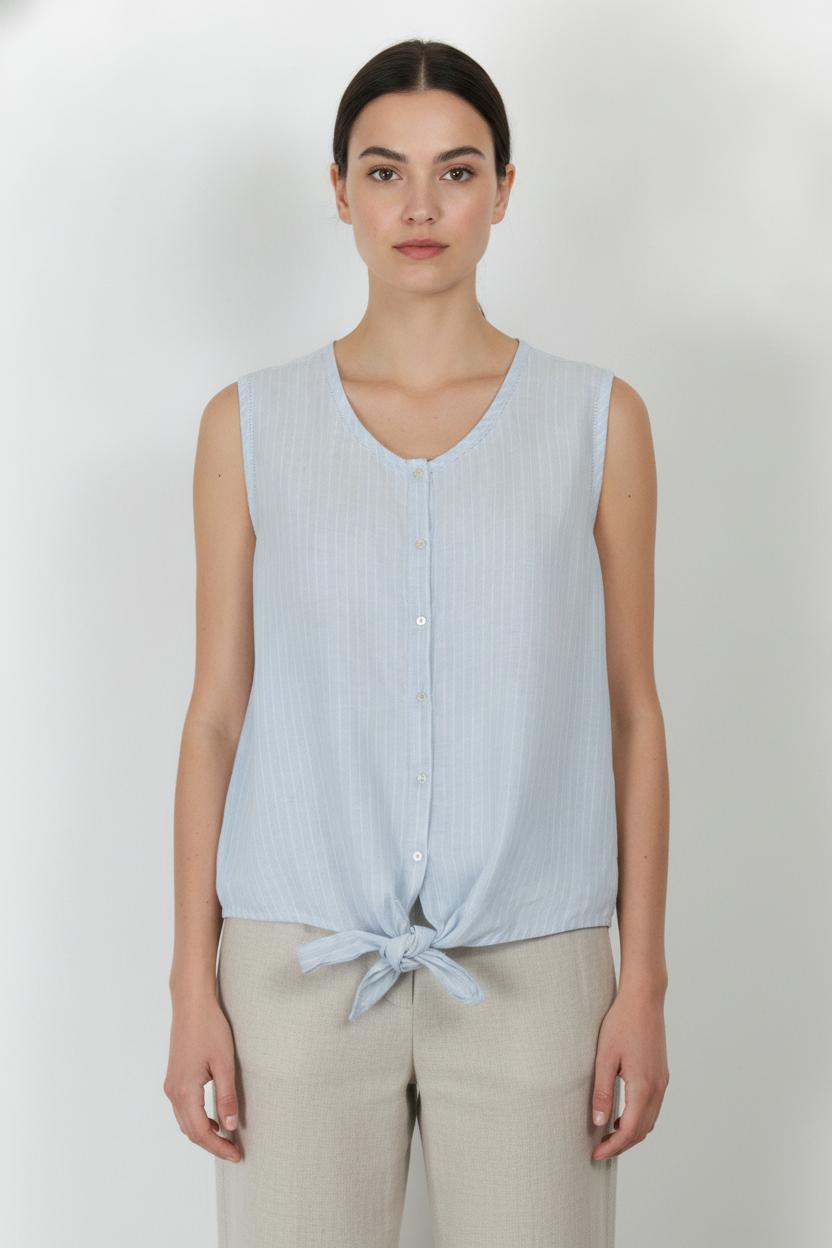 Blouse Bleu - Taille L/40 de la marque La Fée Maraboutée | PARAD75027 - Vendu par Paradigme - Image 1