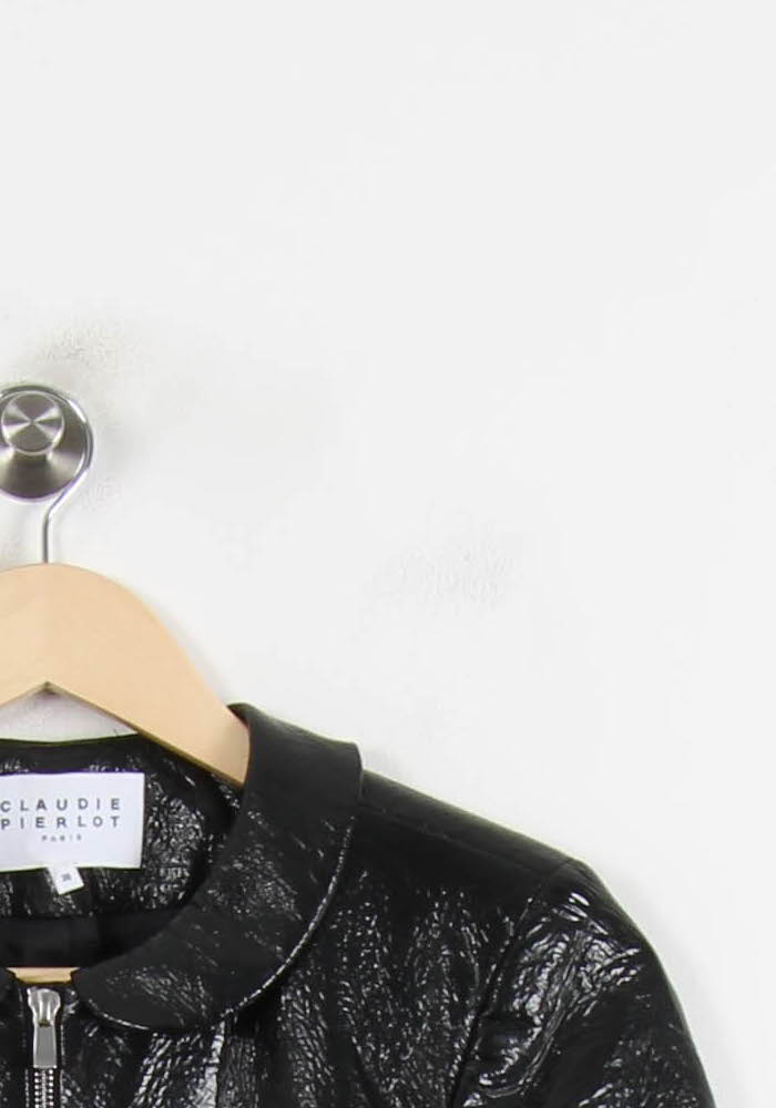 Manteau Noir - Taille S/36 de la marque Claudie Pierlot | PARAD75028 - Vendu par Paradigme - Image 3