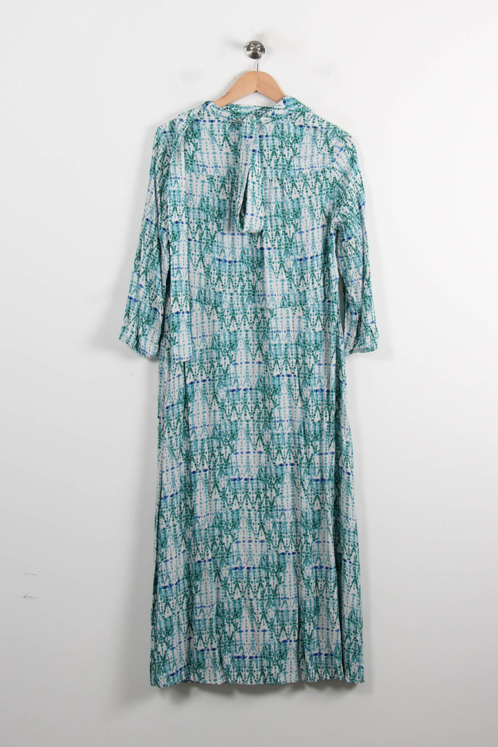 Robe Longue Bleu et Blanc - Taille L/40 de la marque Caroll | PARAD75034 - Vendu par Paradigme - Image 4