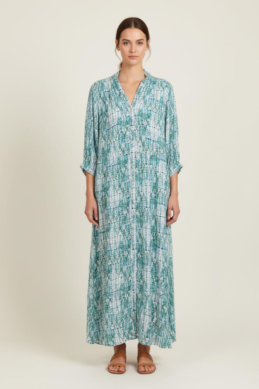 Robe Longue Bleu et Blanc - Taille L/40 de la marque Caroll | PARAD75034 - Vendu par Paradigme - Image 1
