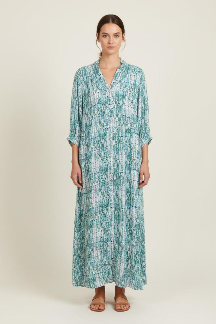Robe Longue Bleu et Blanc - Taille L/40 de la marque Caroll | PARAD75034 - Vendu par Paradigme - Image 1