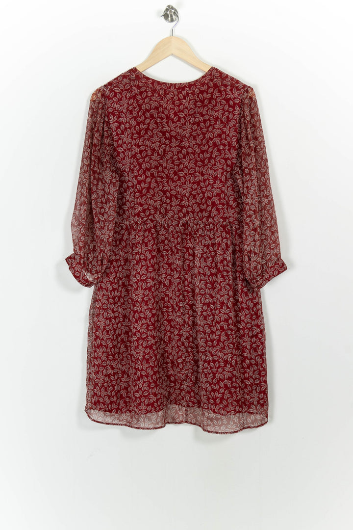 Robe Fleurie Rouge et Blanche - Taille XL/42 de la marque Maison 123 | PARAD75035 - Vendu par Paradigme - Image 4