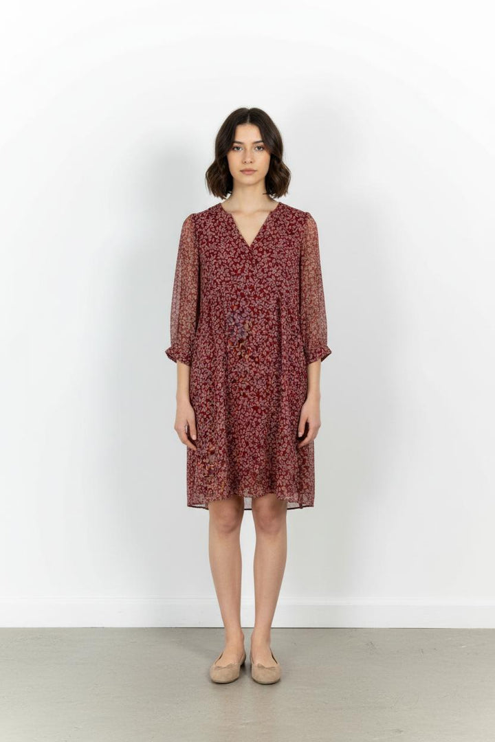 Robe Fleurie Rouge et Blanche - Taille XL/42 de la marque Maison 123 | PARAD75035 - Vendu par Paradigme - Image 1