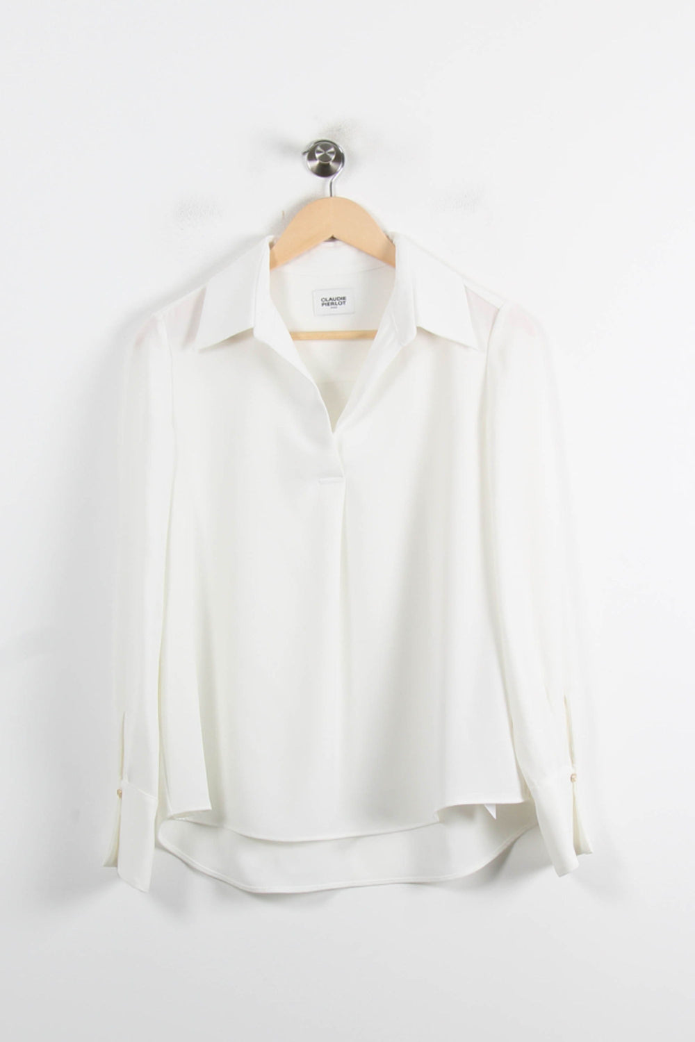 Chemise Blanche - Taille S/36 de la marque Claudie Pierlot | PARAD75045 - Vendu par Paradigme - Image 2