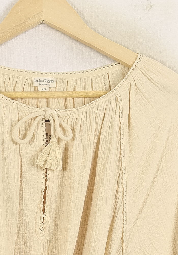 Robe Bohème Beige - Taille L/40 de la marque Louise Misha | PARAD75052 - Vendu par Paradigme - Image 3