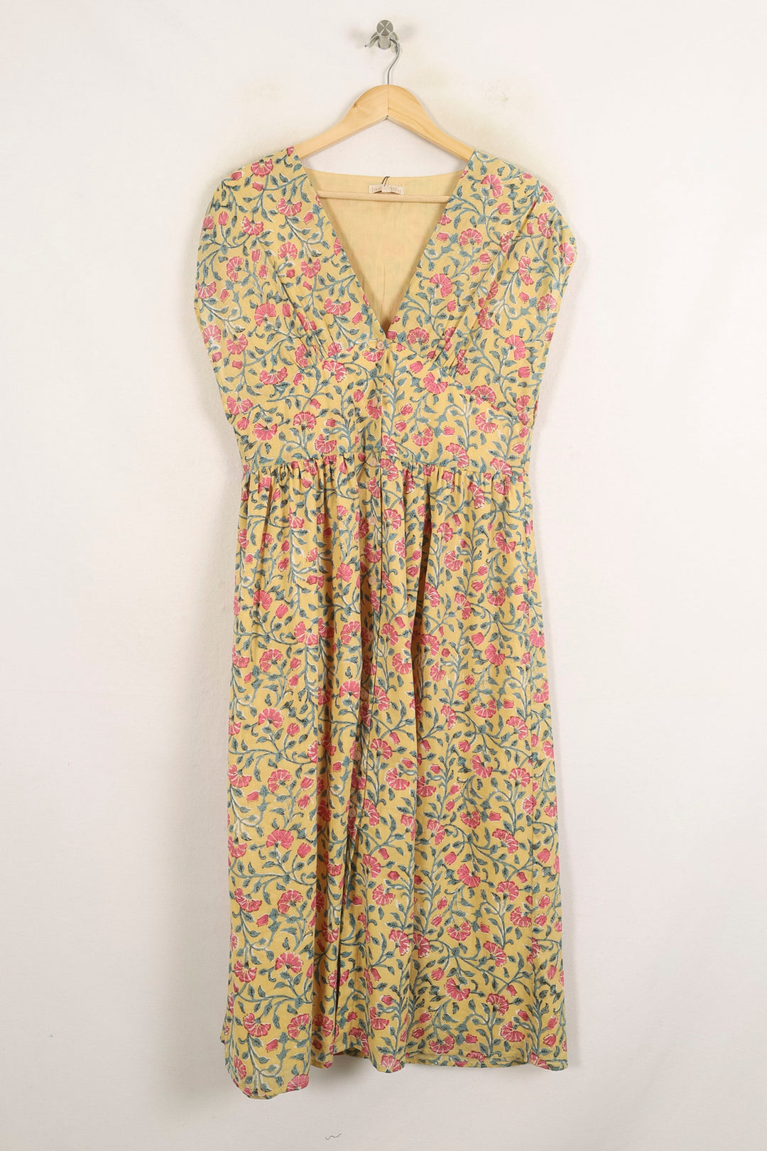 Robe Longue Jaune et Rose - Taille L/40 de la marque Louise Misha | PARAD75057 - Vendu par Paradigme - Image 2
