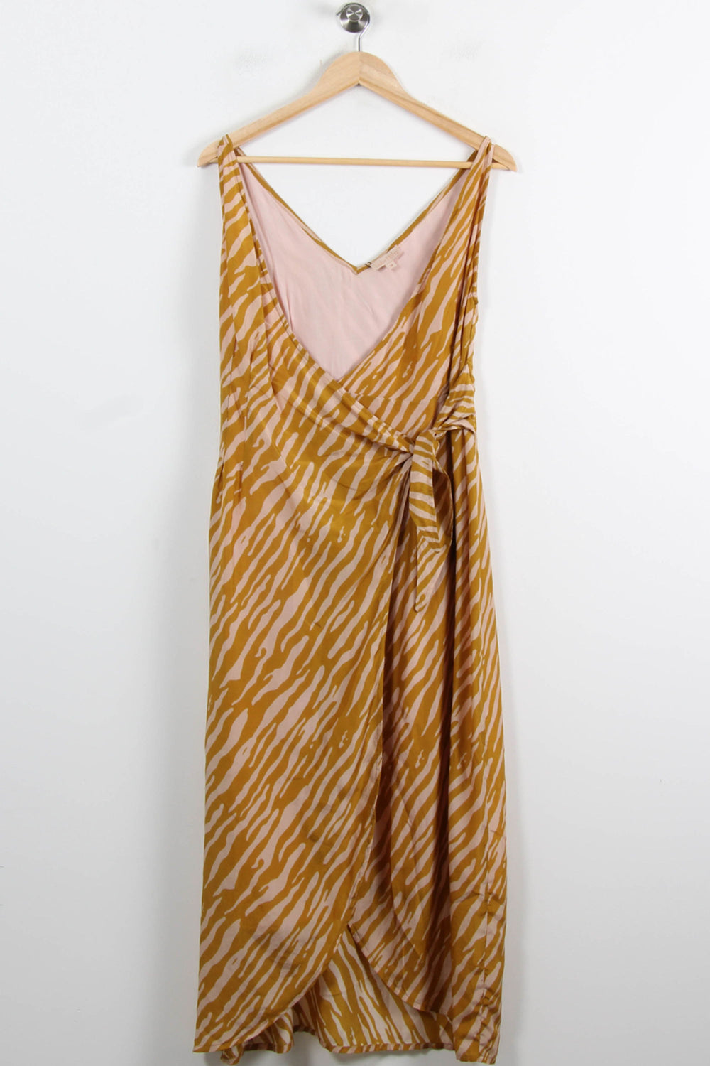 Robe Longue Orange et Beige - Taille S/36 de la marque Louise Misha | PARAD75059 - Vendu par Paradigme - Image 2