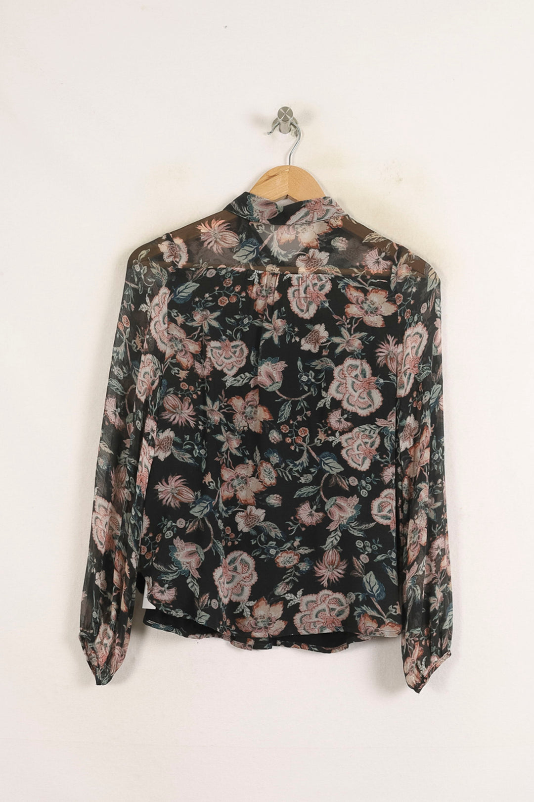 Blouse Noire et Fleurie - Taille XS/34 de la marque Louise Misha | PARAD75061 - Vendu par Paradigme - Image 4