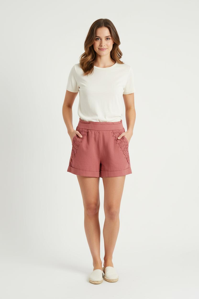 Short Rose - Taille S/36 de la marque Louise Misha | PARAD75063 - Vendu par Paradigme - Image 1