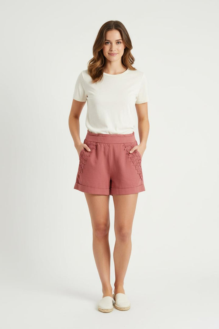 Short Rose - Taille S/36 de la marque Louise Misha | PARAD75063 - Vendu par Paradigme - Image 1