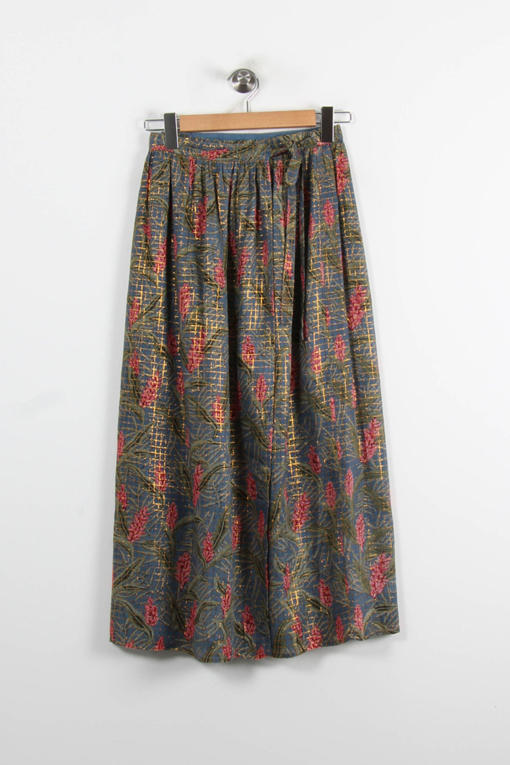Jupe Longue Bleu et Rouge - Taille XS/34 de la marque Bérénice | PARAD75065 - Vendu par Paradigme - Image 2