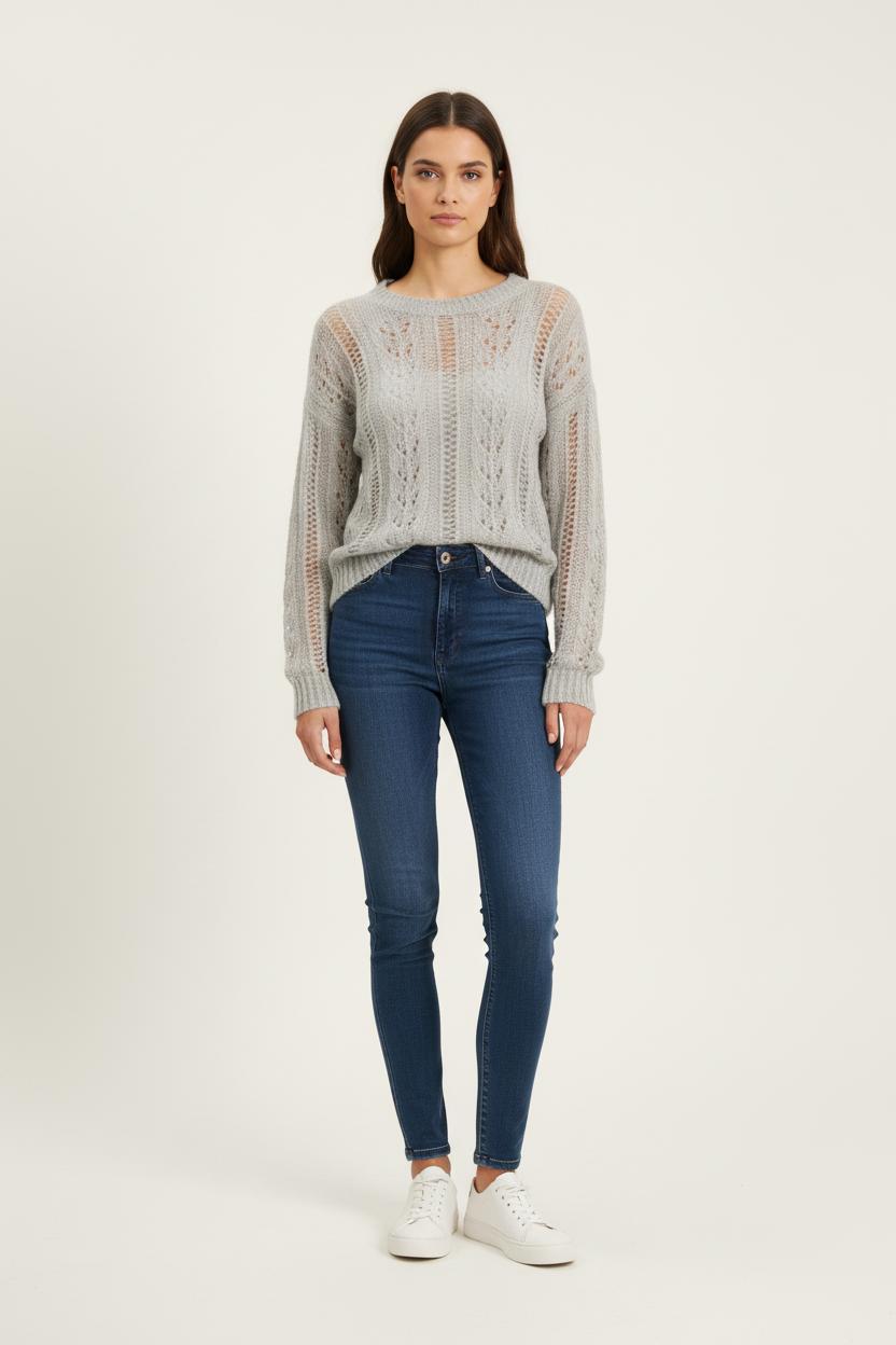 Pull Gris - Taille XS/34 de la marque Bérénice | PARAD75070 - Vendu par Paradigme - Image 1