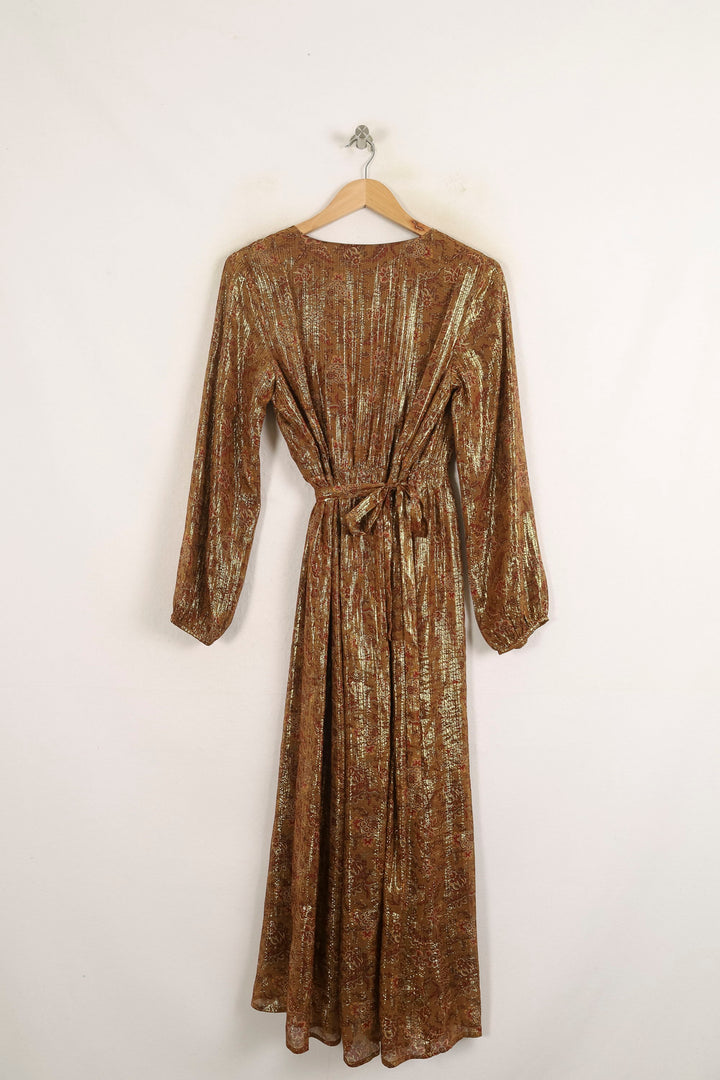 Robe Longue Marron - Taille S/36 de la marque Bérénice | PARAD75071 - Vendu par Paradigme - Image 4