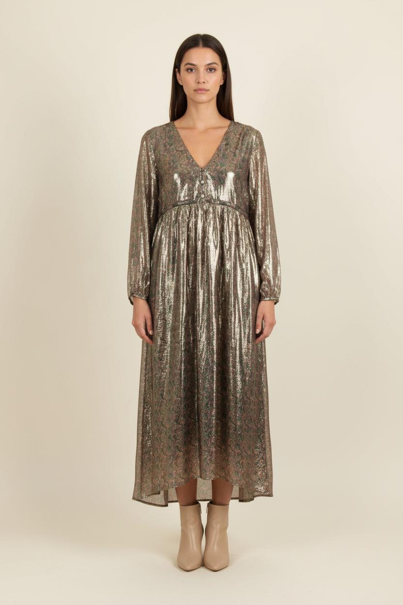 Robe Longue Multicolore - Taille L/40 de la marque Bérénice | PARAD75072 - Vendu par Paradigme - Image 1