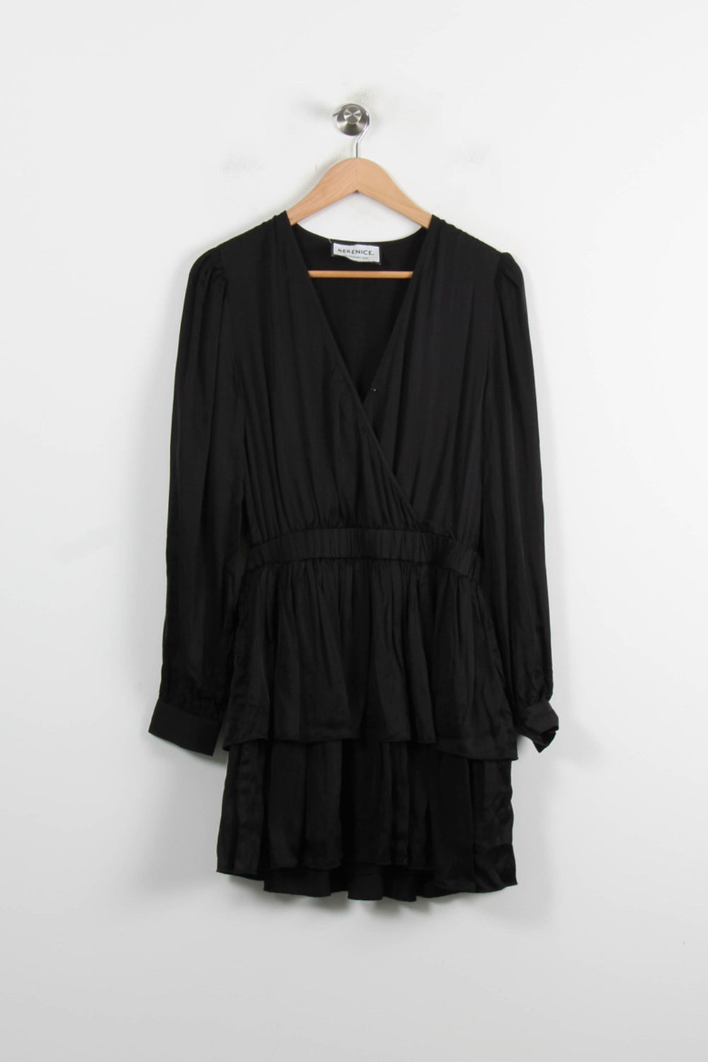 Robe Portefeuille Noire - Taille S/36 de la marque Bérénice | PARAD75075 - Vendu par Paradigme - Image 2