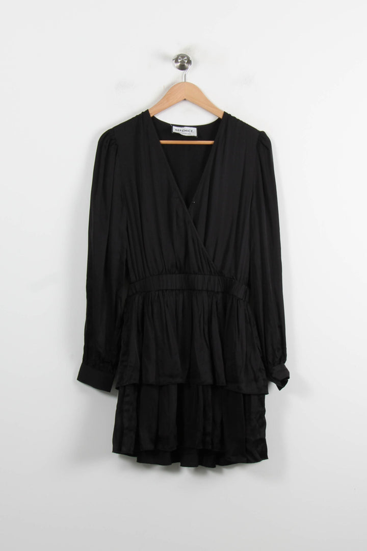 Robe Portefeuille Noire - Taille S/36 de la marque Bérénice | PARAD75075 - Vendu par Paradigme - Image 2