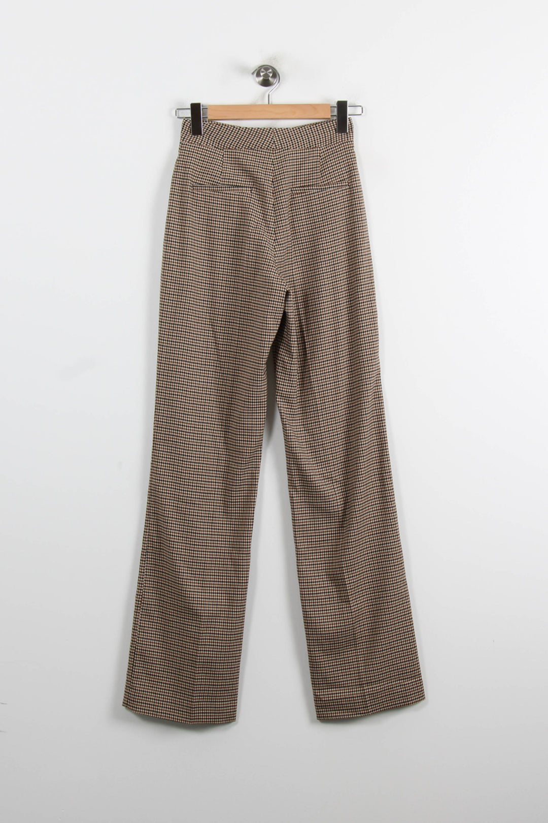 Pantalon Carreaux Marron et Noir - Taille XS/34 de la marque Parisienne et Alors | PARAD75081 - Vendu par Paradigme - Image 4