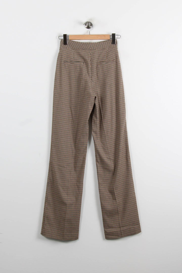 Pantalon Carreaux Marron et Noir - Taille XS/34 de la marque Parisienne et Alors | PARAD75081 - Vendu par Paradigme - Image 4