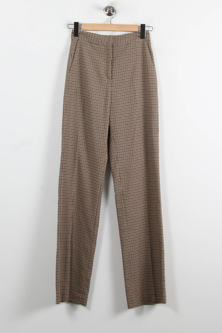 Pantalon Carreaux Marron et Noir - Taille XS/34 de la marque Parisienne et Alors | PARAD75081 - Vendu par Paradigme - Image 2
