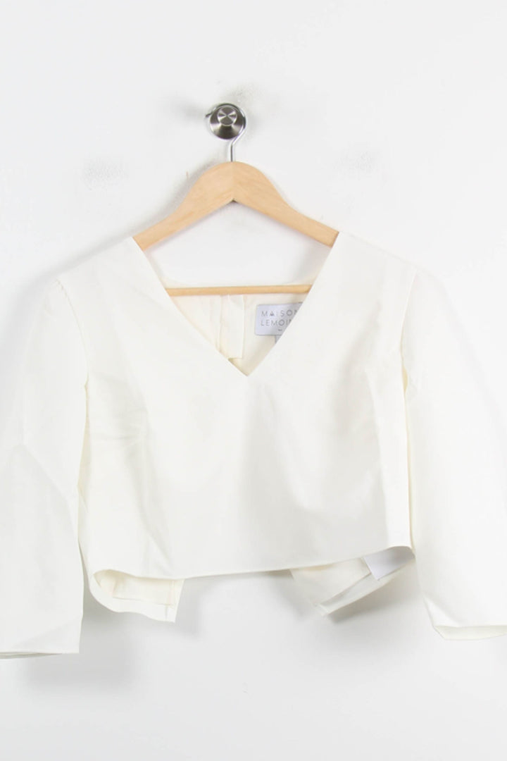 Top Blanc - Taille S/36 de la marque Maison Lemoine | PARAD75085 - Vendu par Paradigme - Image 2