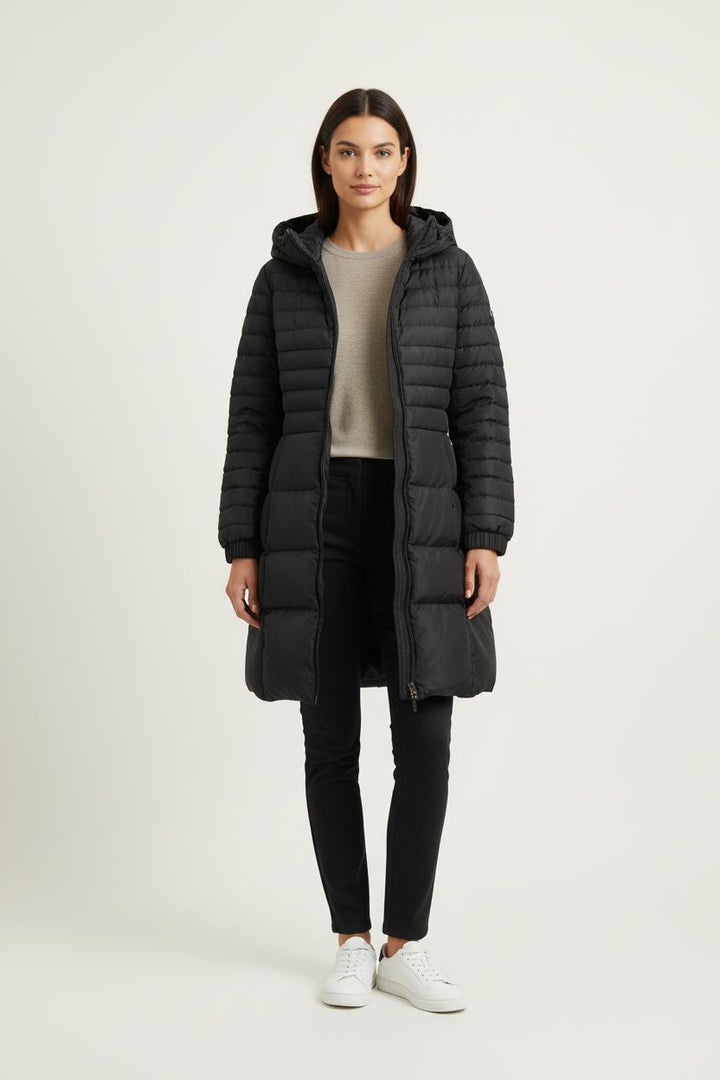 Doudoune Longue Noire - Taille S/36 de la marque Moncler | PARAD75090 - Vendu par Paradigme - Image 1