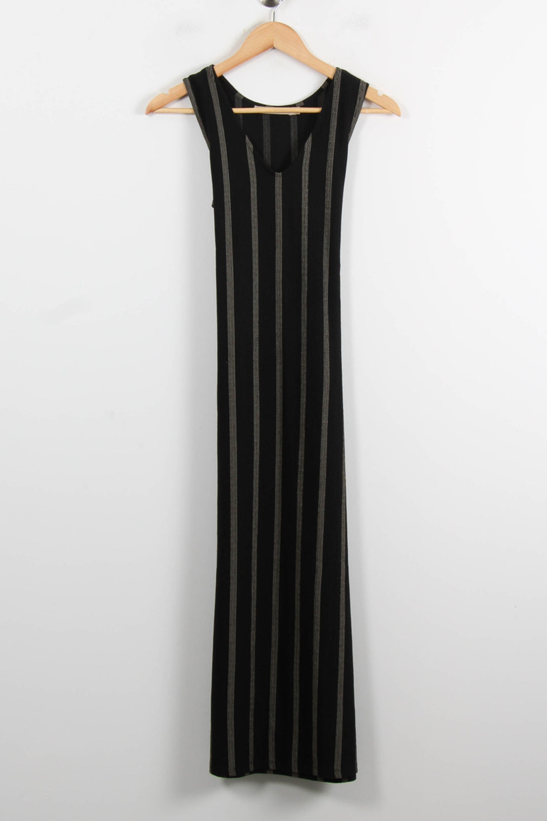 Robe Longue Noire et Grise - Taille XS/34 de la marque La Fée Maraboutée | PARAD75094 - Vendu par Paradigme - Image 2