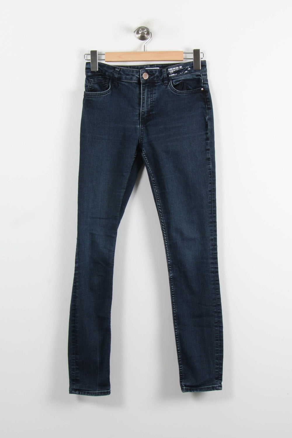 Jean Slim Bleu - Taille M/38 de la marque Claudie Pierlot | PARAD75096 - Vendu par Paradigme - Image 2