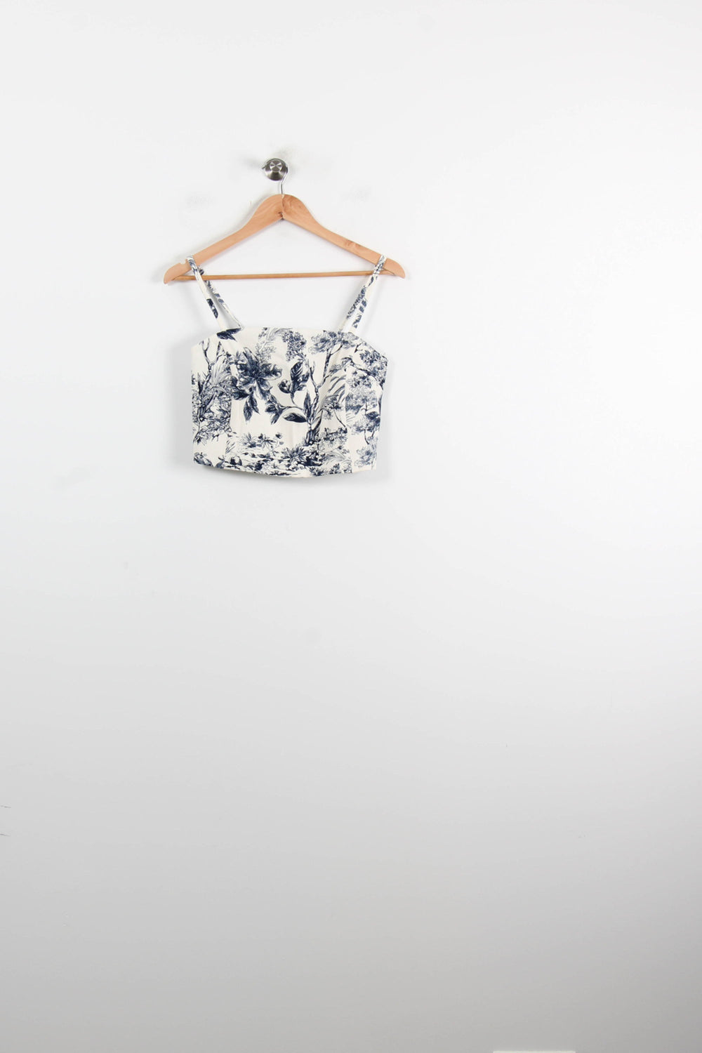 Crop top Blanc et Bleu - Taille M/38 de la marque Caroll | PARAD75104 - Vendu par Paradigme - Image 2