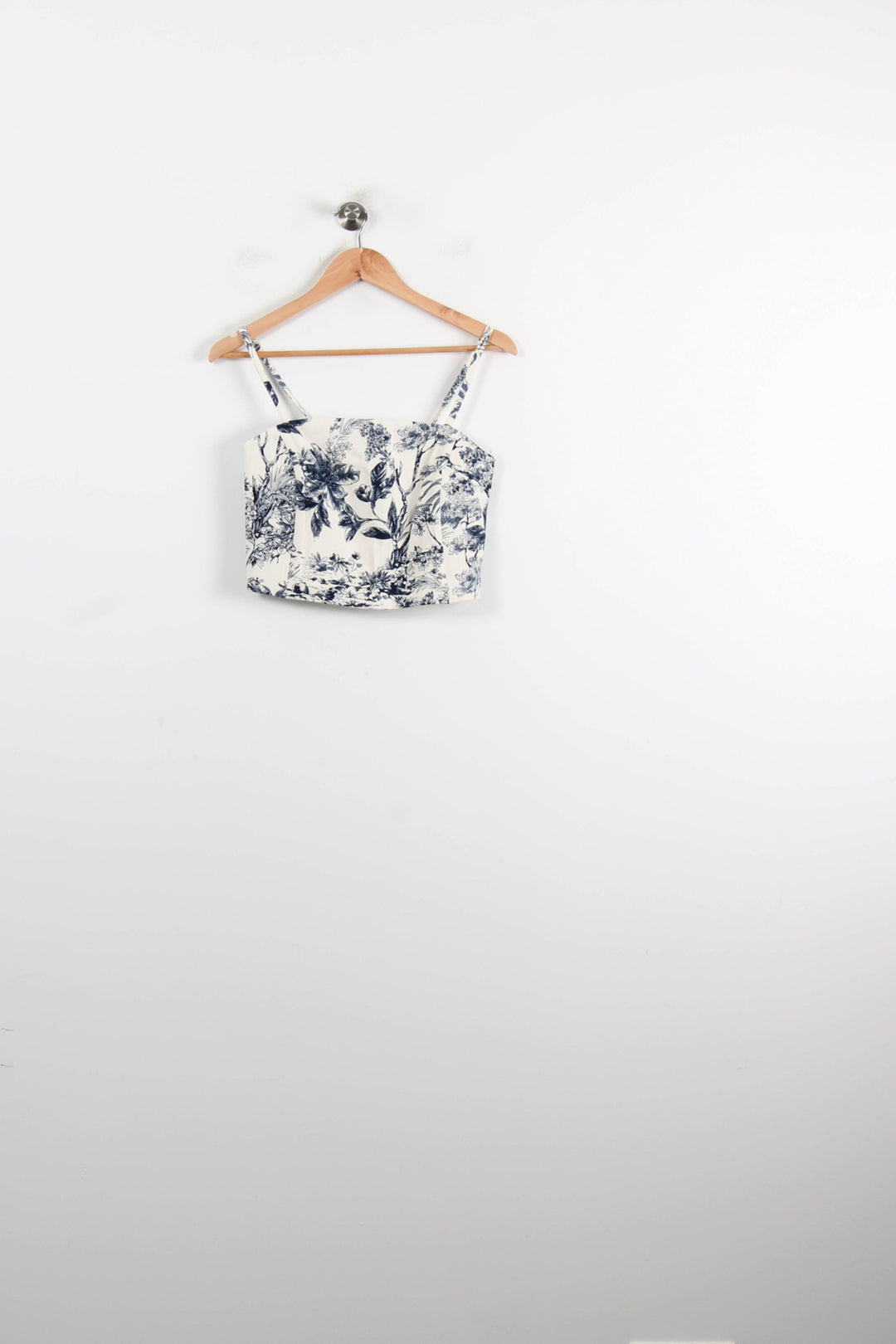 Crop top Blanc et Bleu - Taille M/38 de la marque Caroll | PARAD75104 - Vendu par Paradigme - Image 2