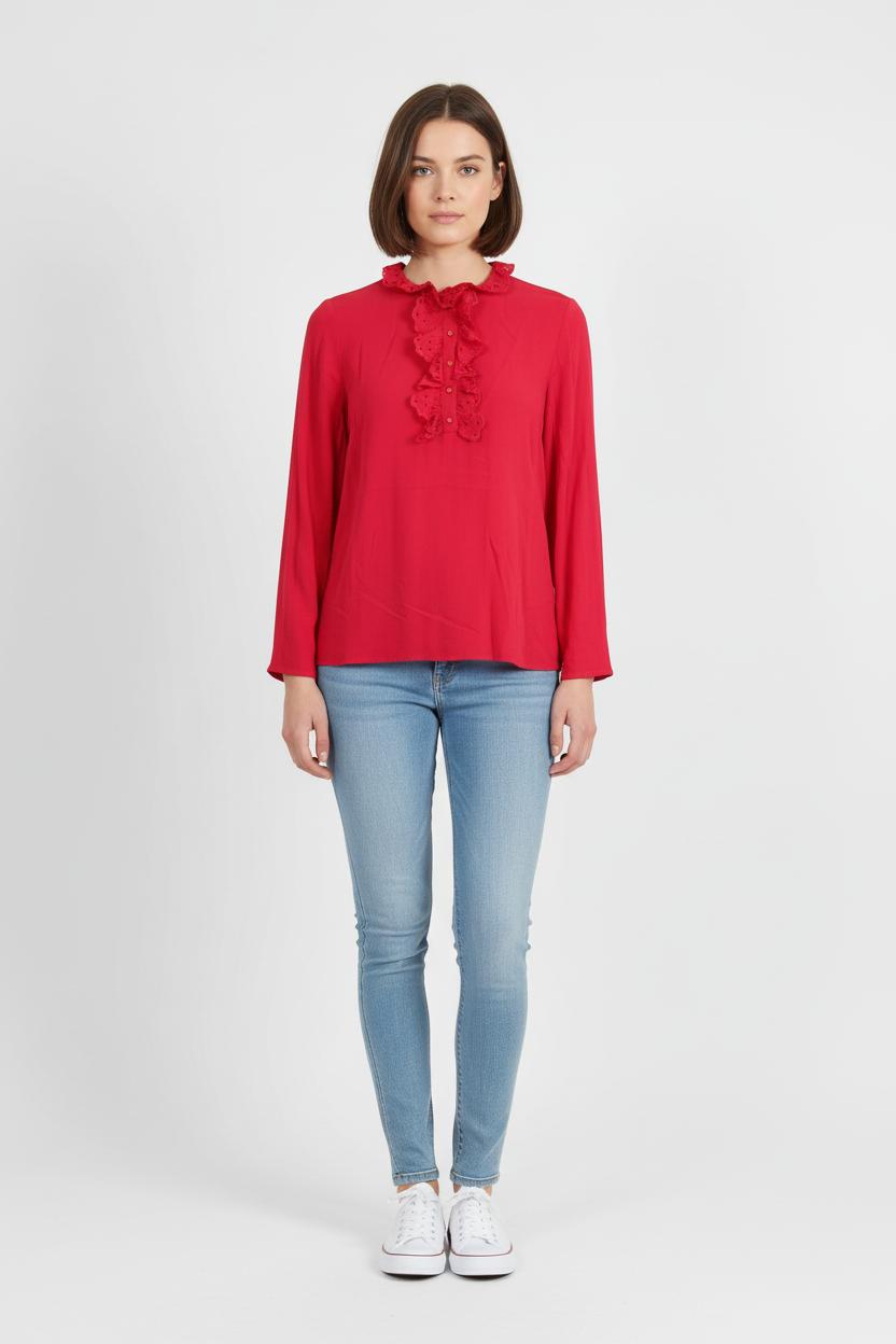 Blouse Rouge - Taille XS/34 de la marque One Step | PARAD75106 - Vendu par Paradigme - Image 1