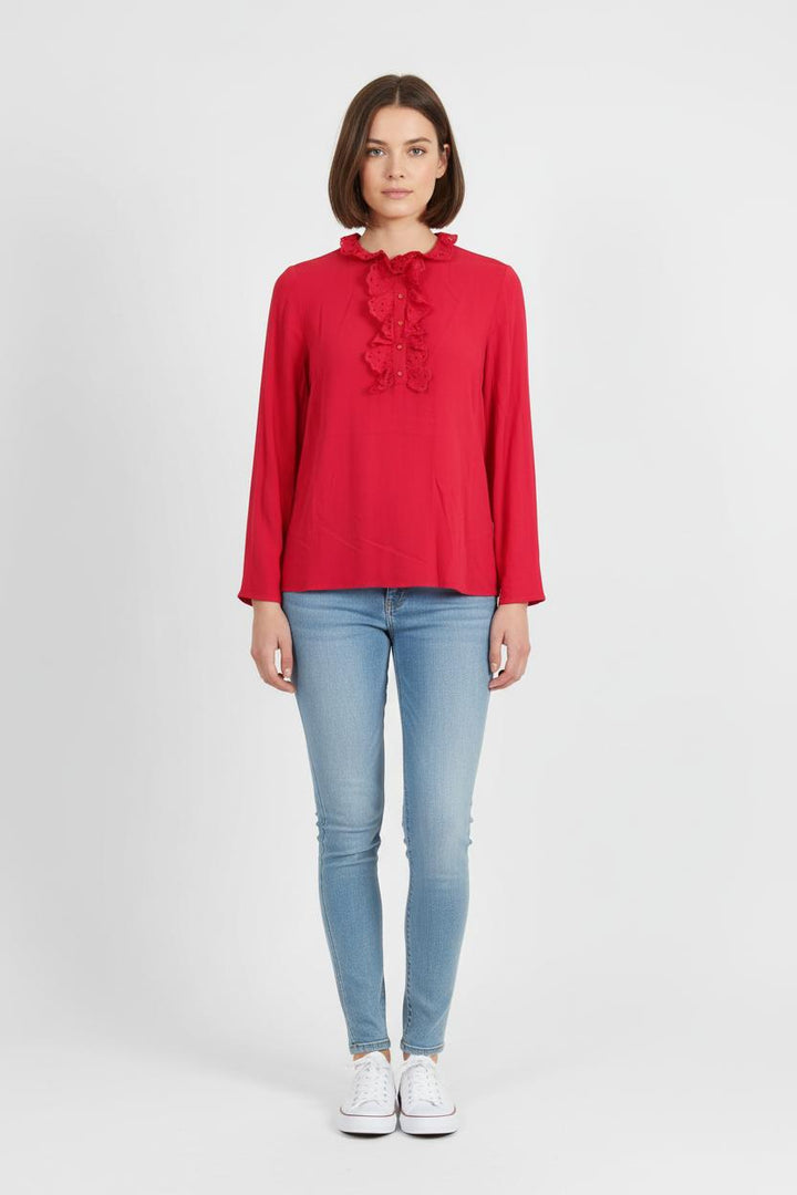 Blouse Rouge - Taille XS/34 de la marque One Step | PARAD75106 - Vendu par Paradigme - Image 1