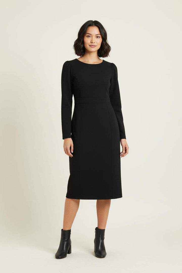 Robe Midi Noire - Taille XS/34 de la marque IKKS | PARAD75107 - Vendu par Paradigme - Image 1