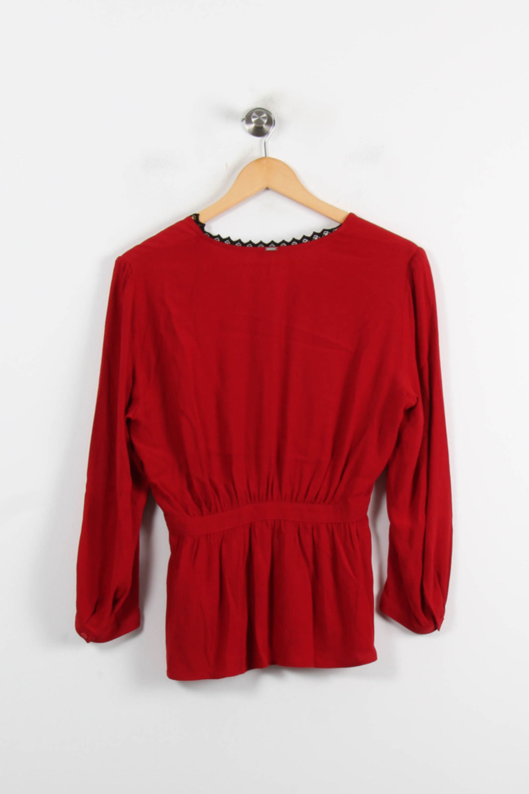 Blouse Rouge - Taille S/36 de la marque IKKS | PARAD75108 - Vendu par Paradigme - Image 4