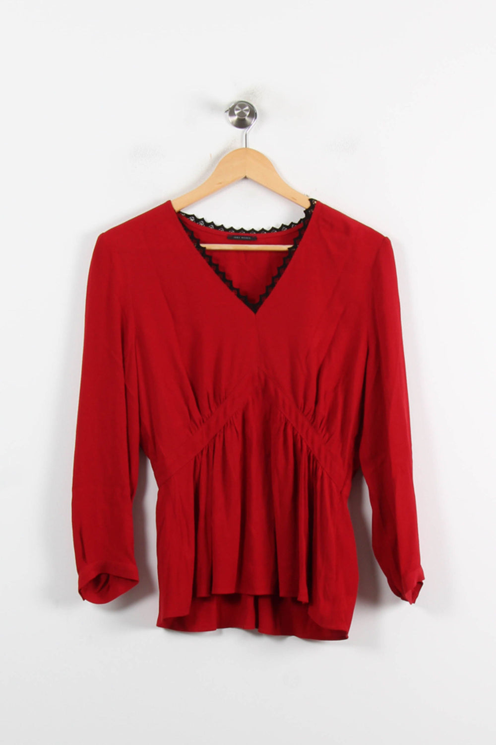 Blouse Rouge - Taille S/36 de la marque IKKS | PARAD75108 - Vendu par Paradigme - Image 2