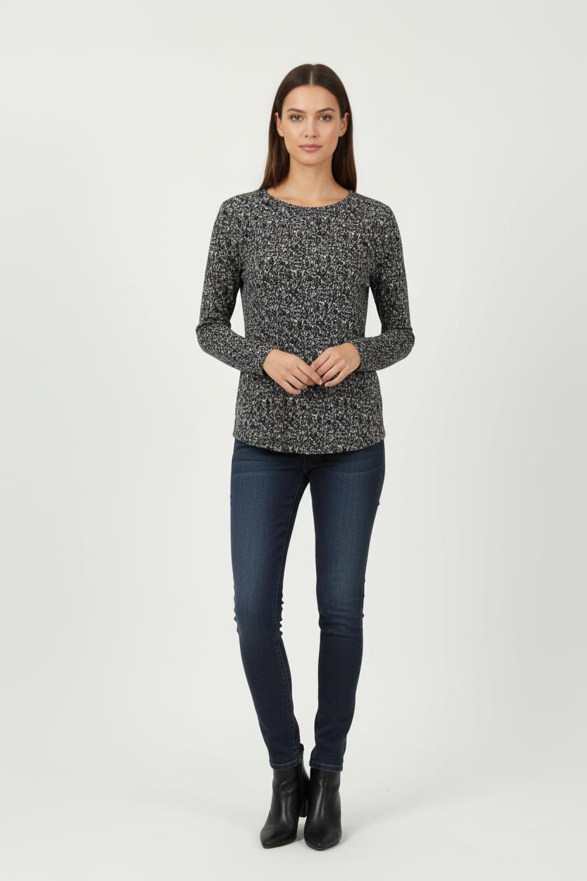 Tunique Noire et Blanche - Taille XS/34 de la marque IKKS | PARAD75112 - Vendu par Paradigme - Image 1