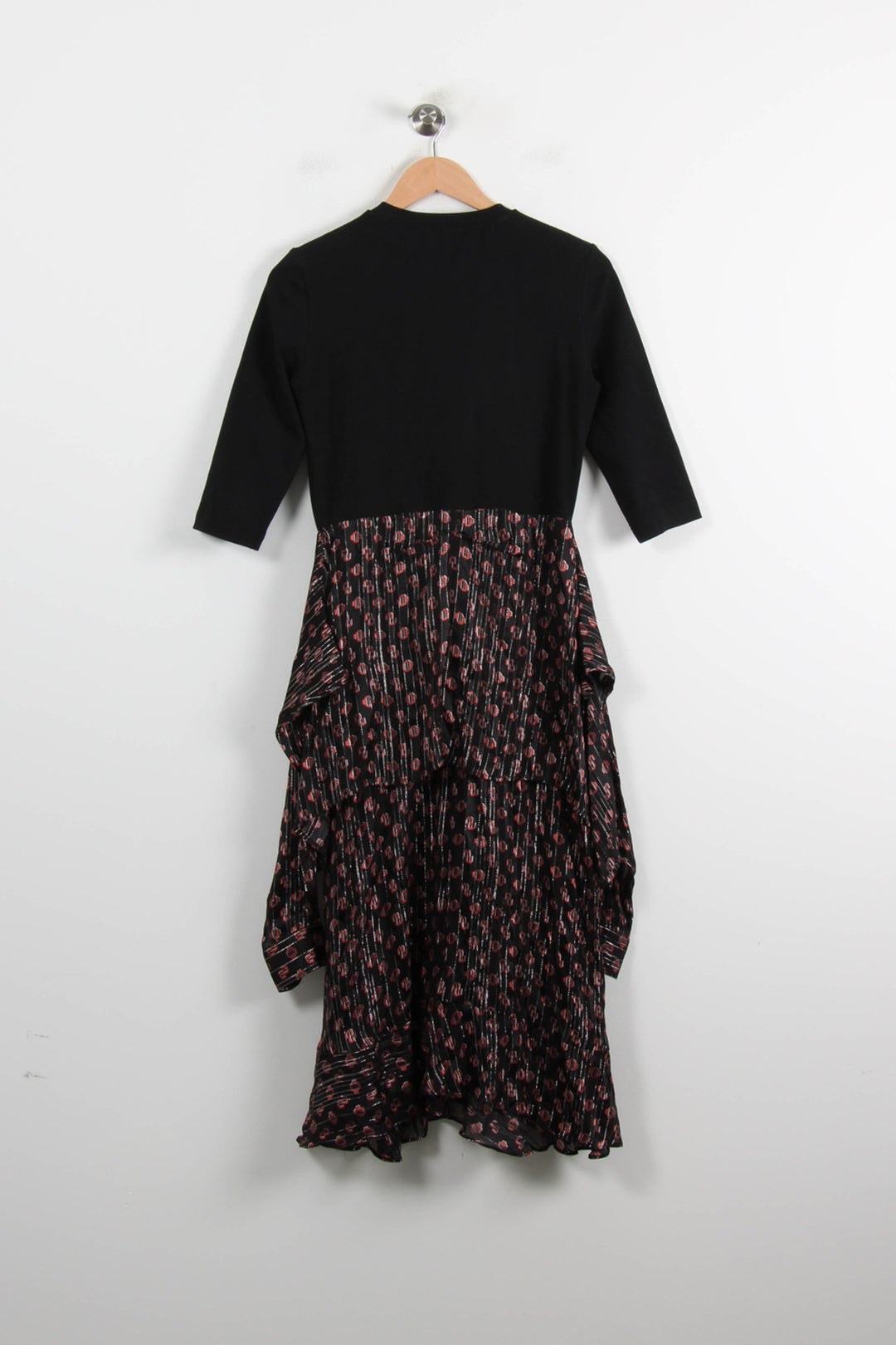 Robe Longue Noire et Rouge - Taille M/38 de la marque Maje | PARAD75118 - Vendu par Paradigme - Image 4