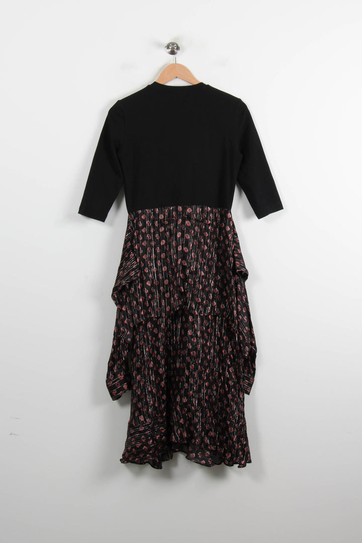 Robe Longue Noire et Rouge - Taille M/38 de la marque Maje | PARAD75118 - Vendu par Paradigme - Image 4