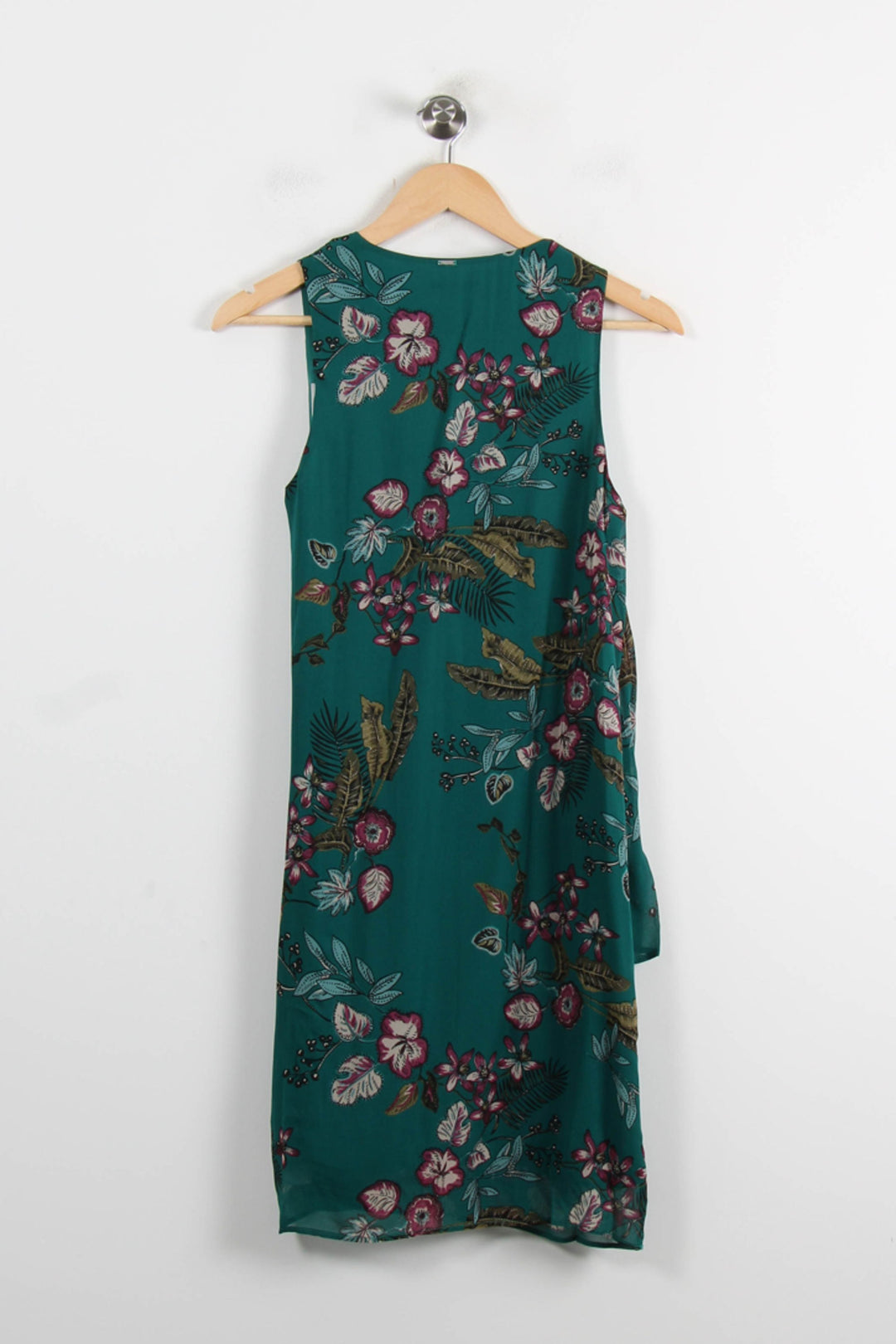 Robe Midi Verte à Fleurs - Taille S/36 de la marque IKKS | PARAD75121 - Vendu par Paradigme - Image 4