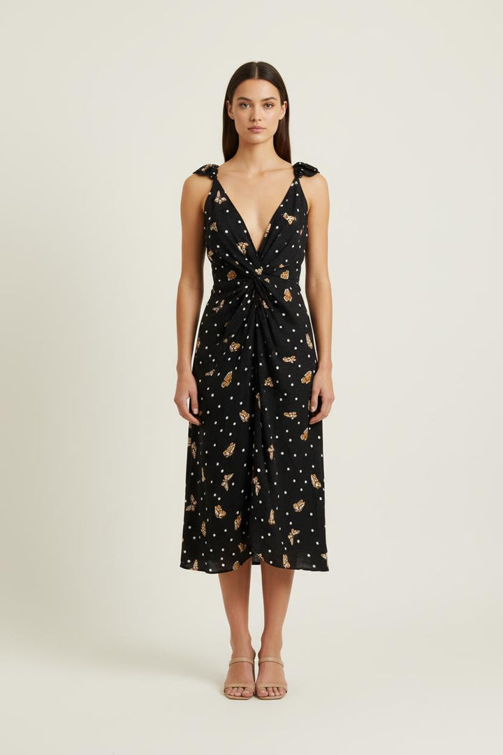 Robe Midi Noire - Taille M/38 de la marque The Kooples | PARAD75122 - Vendu par Paradigme - Image 1