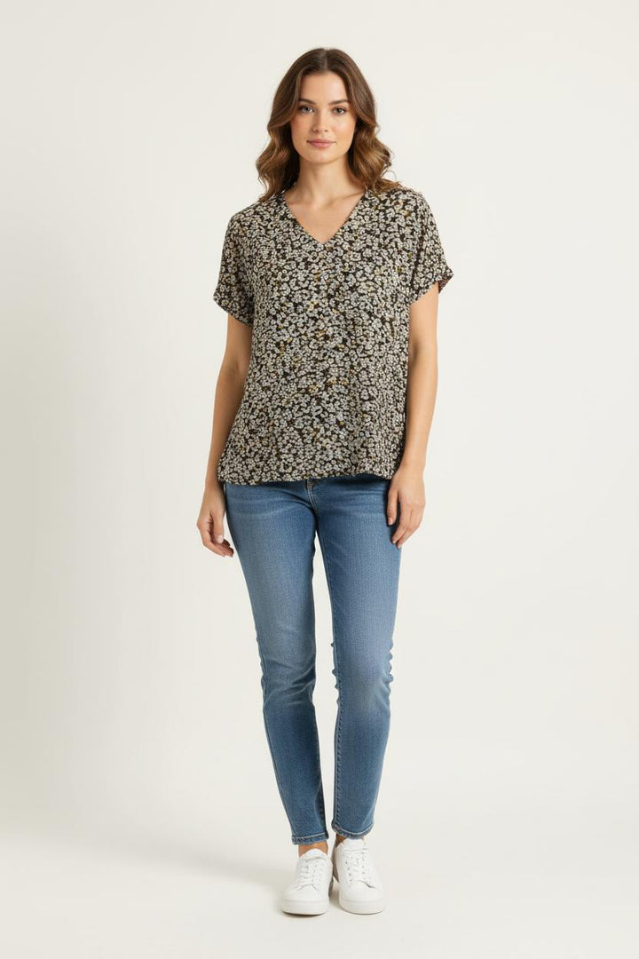 Blouse Noire et Grise - Taille L/40 de la marque One Step | PARAD75127 - Vendu par Paradigme - Image 1