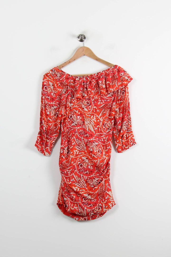 Robe Courte Rouge et Blanche - Taille S/36 de la marque IRO | PARAD75128 - Vendu par Paradigme - Image 4