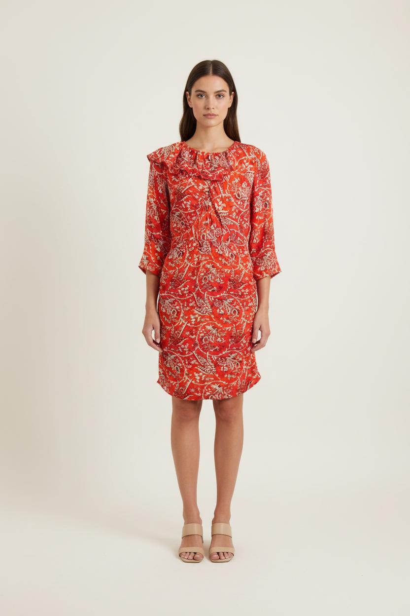 Robe Courte Rouge et Blanche - Taille S/36 de la marque IRO | PARAD75128 - Vendu par Paradigme - Image 1