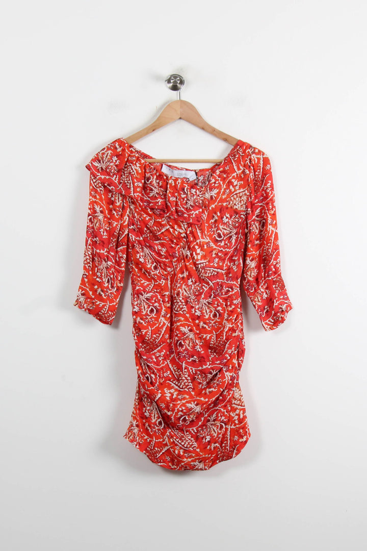 Robe Courte Rouge et Blanche - Taille S/36 de la marque IRO | PARAD75128 - Vendu par Paradigme - Image 2
