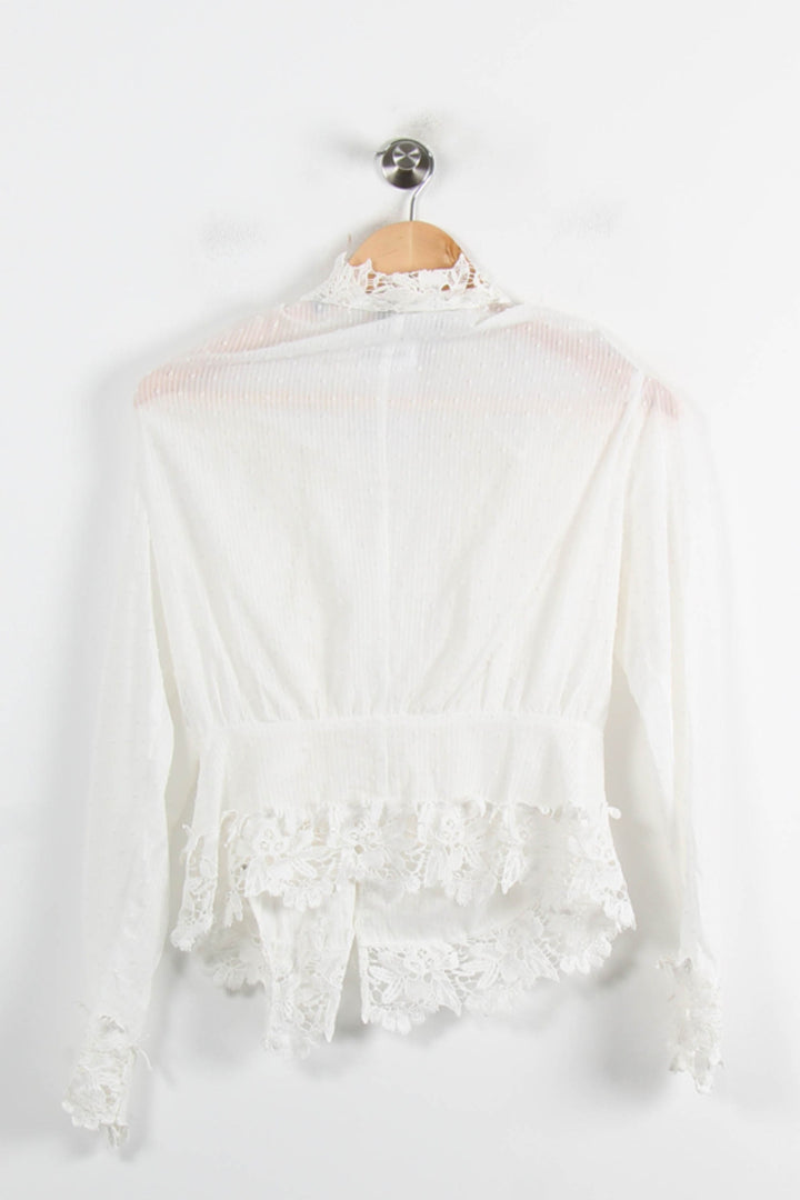 Blouse Blanche - Taille M/38 de la marque The Kooples | PARAD75129 - Vendu par Paradigme - Image 4