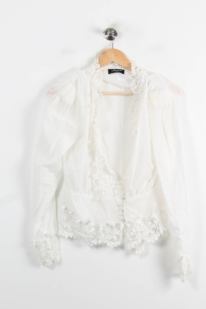 Blouse Blanche - Taille M/38 de la marque The Kooples | PARAD75129 - Vendu par Paradigme - Image 2