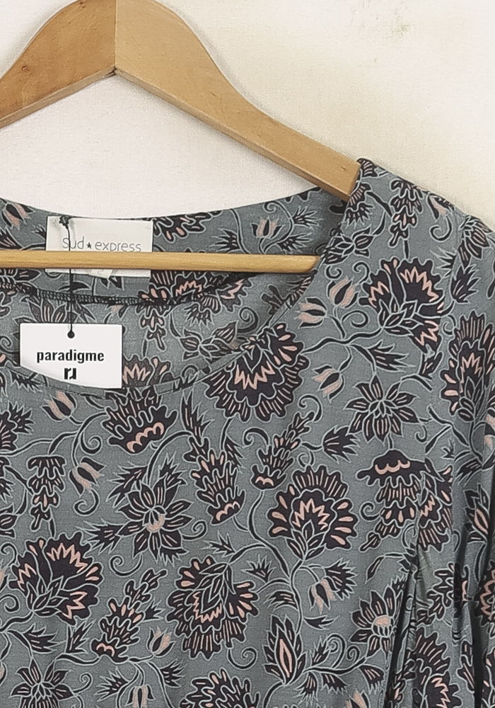 Robe Midi Bleue - Taille S/36 de la marque Sud express | PARAD75139 - Vendu par Paradigme - Image 3