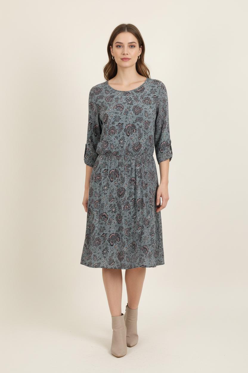 Robe Midi Bleue - Taille S/36 de la marque Sud express | PARAD75139 - Vendu par Paradigme - Image 1
