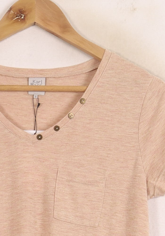 Tee-shirt Rose - Taille S/36 de la marque Karl Marc John | PARAD75140 - Vendu par Paradigme - Image 3