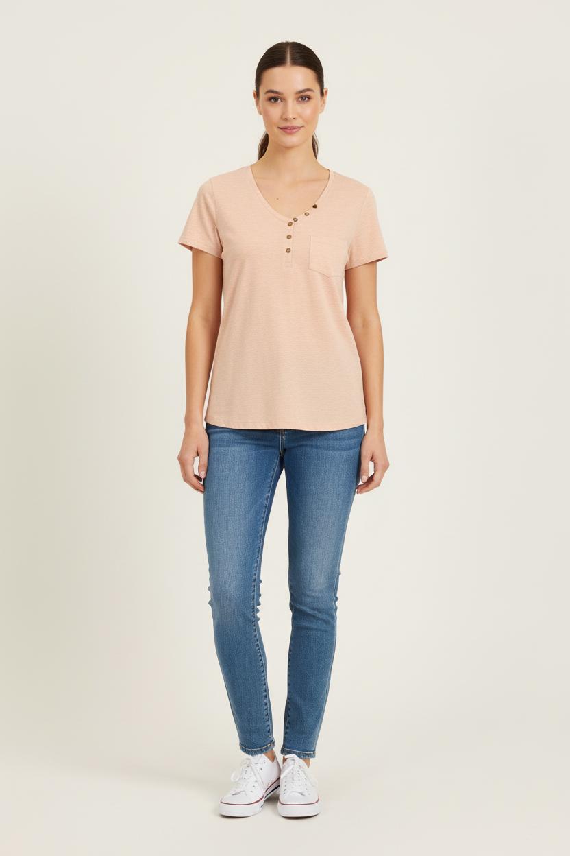 Tee-shirt Rose - Taille S/36 de la marque Karl Marc John | PARAD75140 - Vendu par Paradigme - Image 1